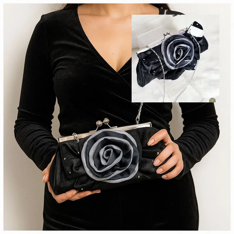 Pochette satin femme 